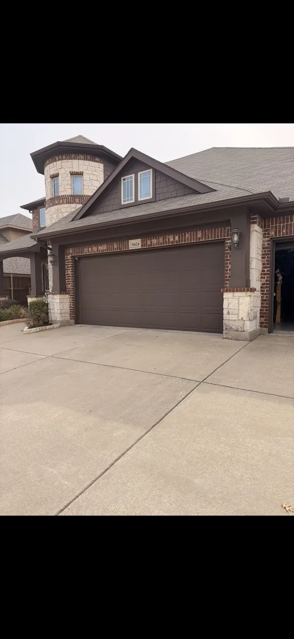 Residential garage door installation example